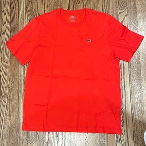 NWOT Lacoste men’s T-shirt, red, brand new/never worn